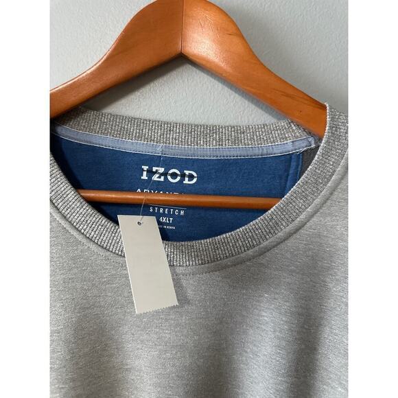 NEW Mens Size 4xlt Izod Gray Sweatshirt - Picture 2 of 6